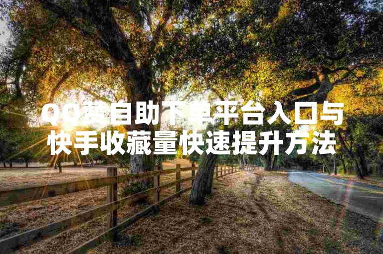 QQ赞自助下单平台入口与快手收藏量快速提升方法攻略