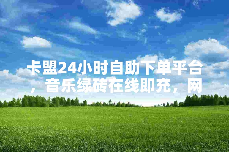 卡盟24小时自助下单平台，音乐绿砖在线即充，网站全天候服务