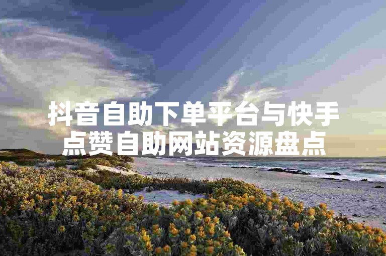 抖音自助下单平台与快手点赞自助网站资源盘点