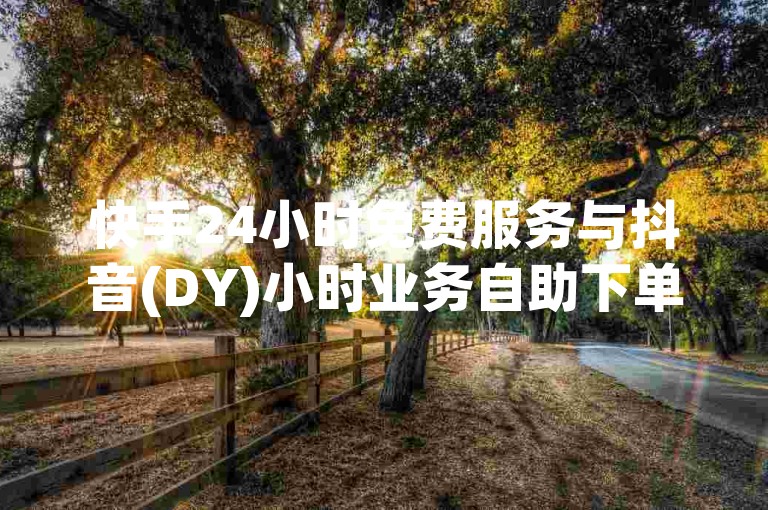 快手24小时免费服务与抖音(DY)小时业务自助下单平台